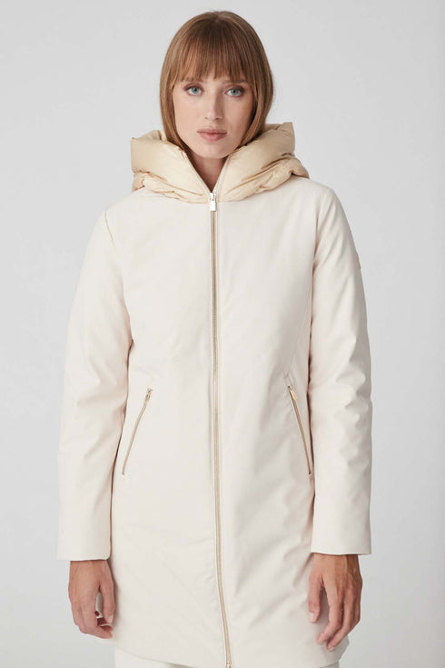 Ciesse Piumini Piumino lungo Piumino Donna lungo Mire Burro A23-CIESSE PIUMINI234CPWC32608P0125D-80BXXP-40 - Francavilla Moda